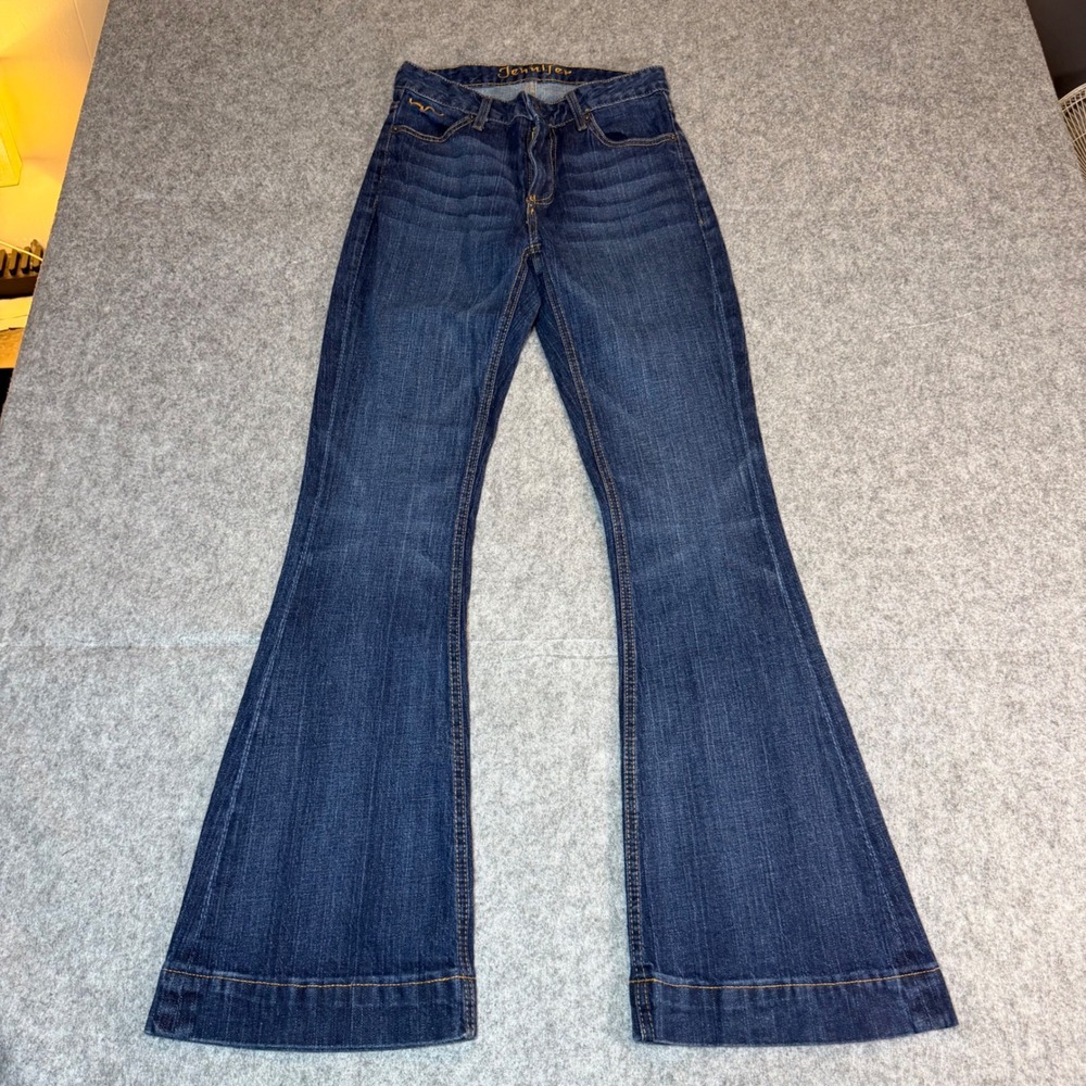 Kimes Ranch Jennifer Dark Wash High Rise Flare Western Jeans Size 2/32
